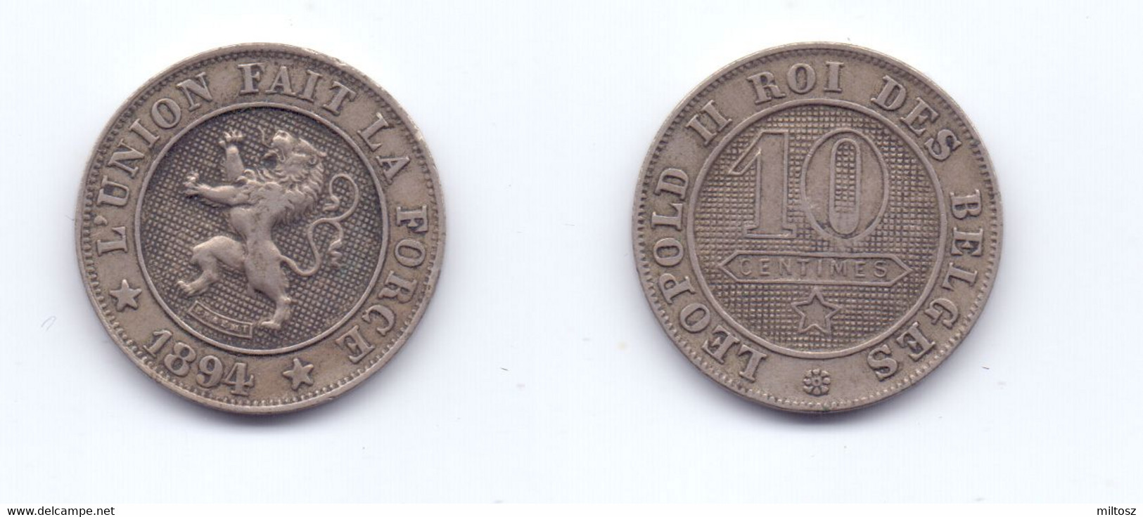 Belgium 10 Centimes 1894 (legend In French) - 10 Centimes