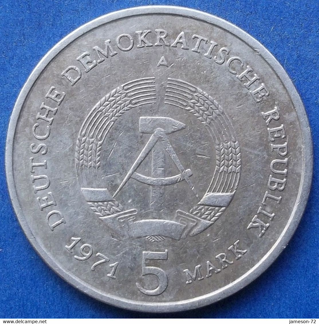 DDR · GDR - 5 Mark 1971 A "Brandenburg Gate" KM# 29 German Democratic Republic (1948-1990) - Edelweiss Coins - 5 Mark