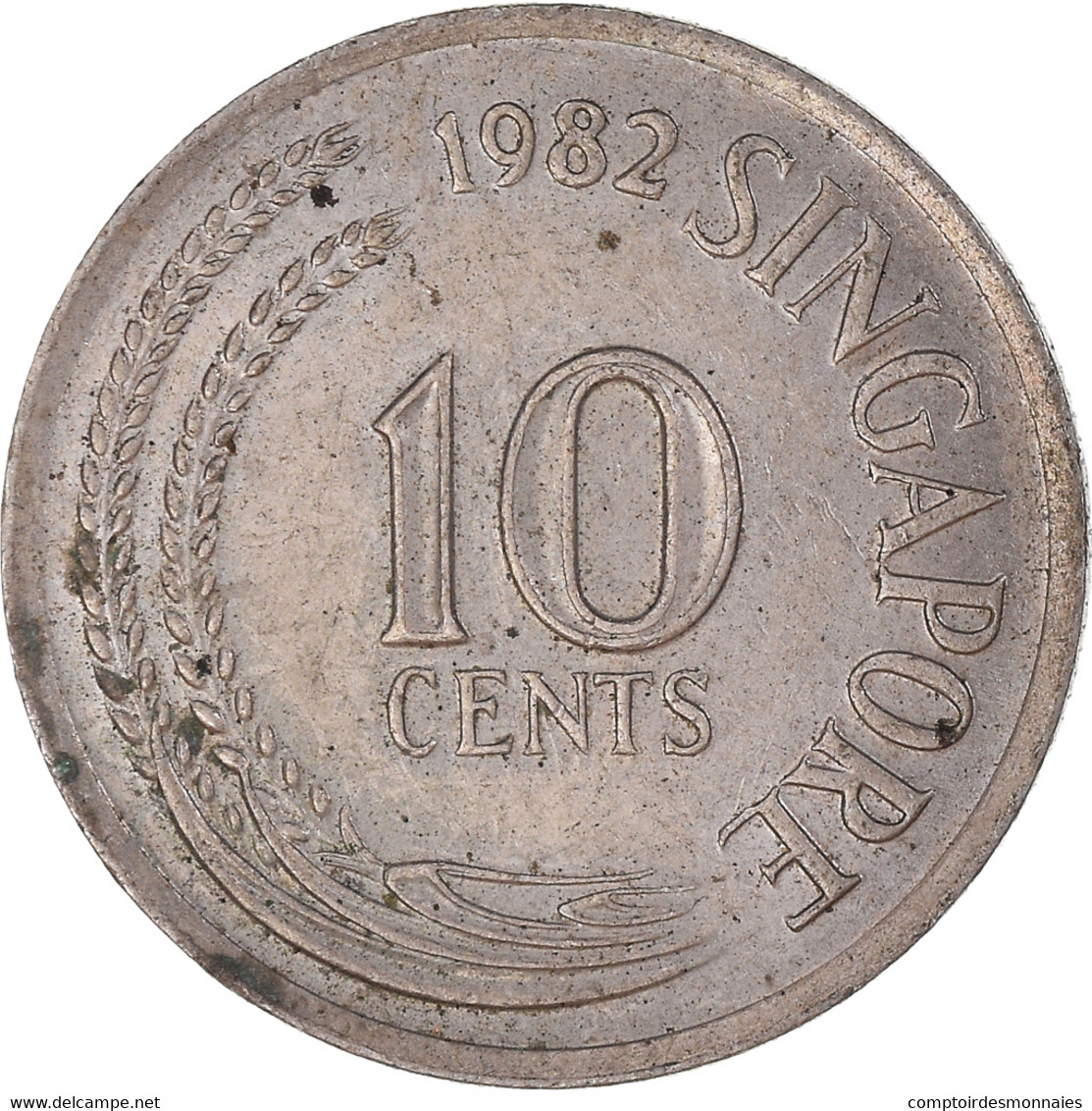 Monnaie, Singapour, 10 Cents, 1982 - Singapour