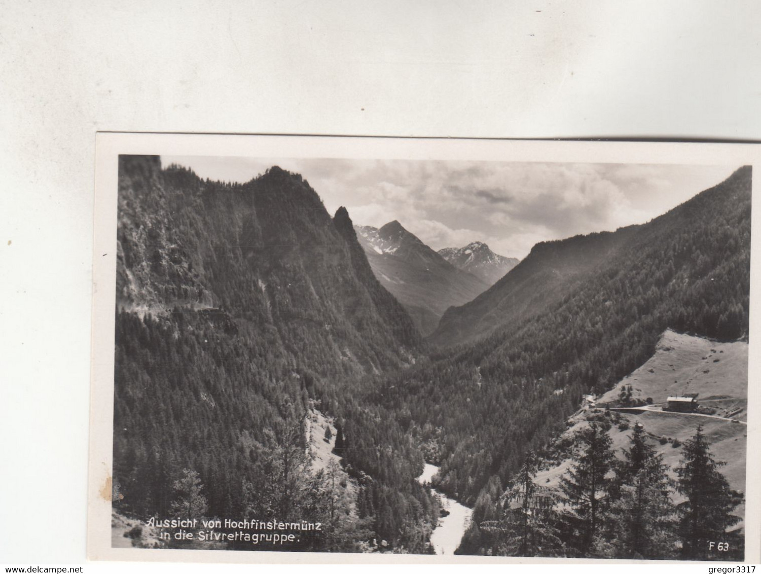 B7409) Aussicht Von HOCHFINSTERMÜNZ In Die Silvrettagruppe ALT !! - Nauders