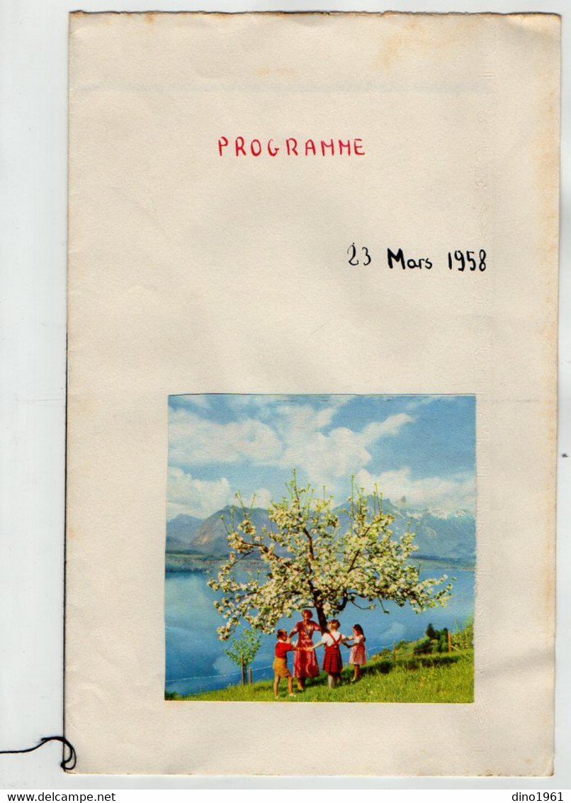 VP20.459 - SCOUTISME - Programme De 1958 Par Les Guides De La 1ère De VIROFLAY - Programs