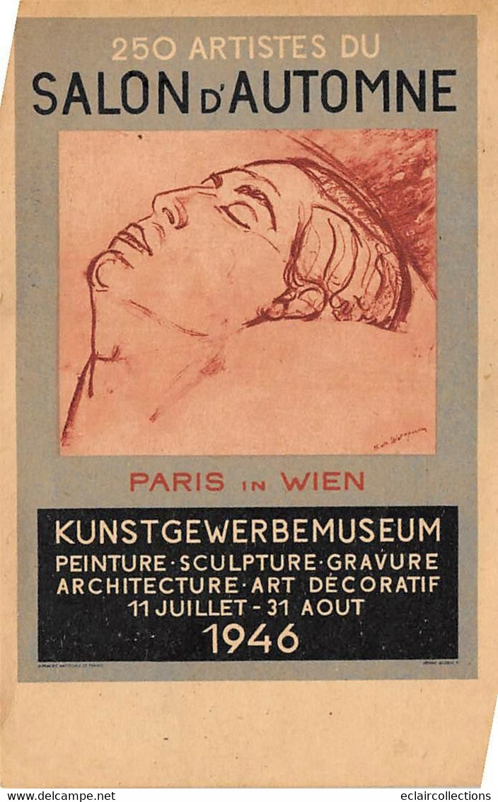 Autriche. Vienne  1 Ere Exposition Du Salon D'Automne  1946 . Peinture Sculpture        (voir Scan) - Andere & Zonder Classificatie