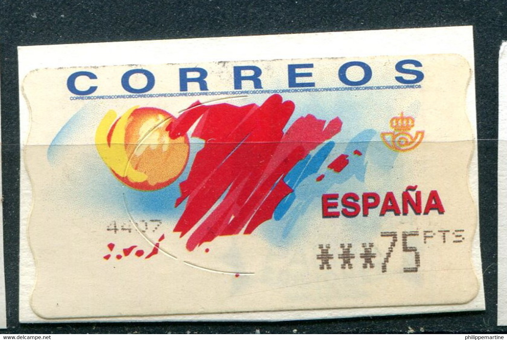 Espagne 2001 - Timbre De Distributeur YT 49 (2/3) (o) Sur Fragment - Officials