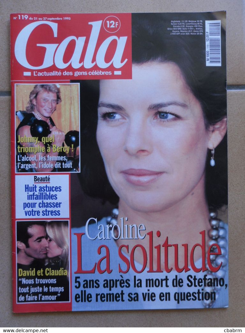 JOHNNY HALLYDAY MAGAZINE GALA N° 119 CAROLINE DE MONACO CLAUDIA SCHIFFER - Musica