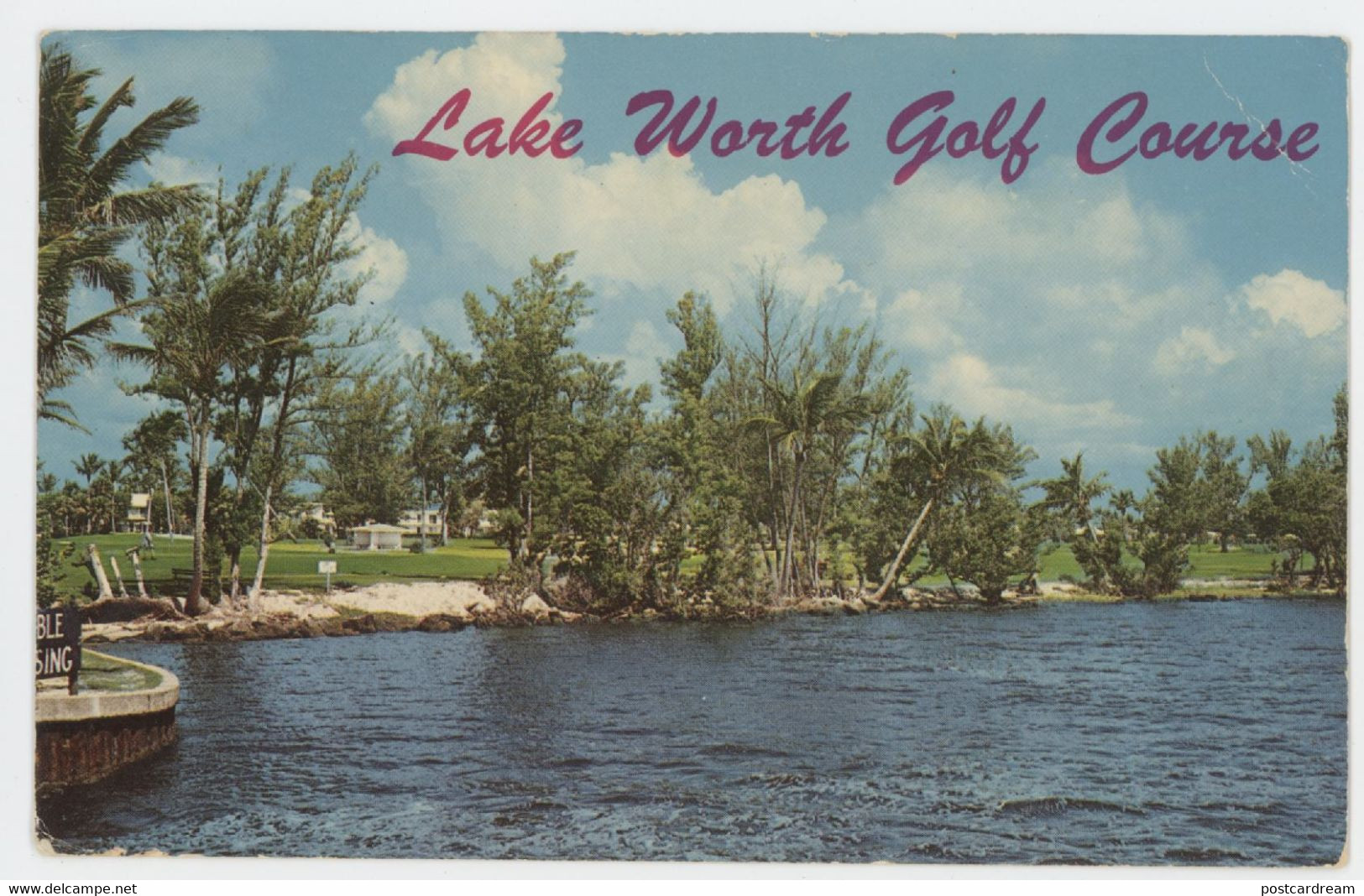 Lake Worth Golf Course FL Florida 1971 Postcard - Palm Beach