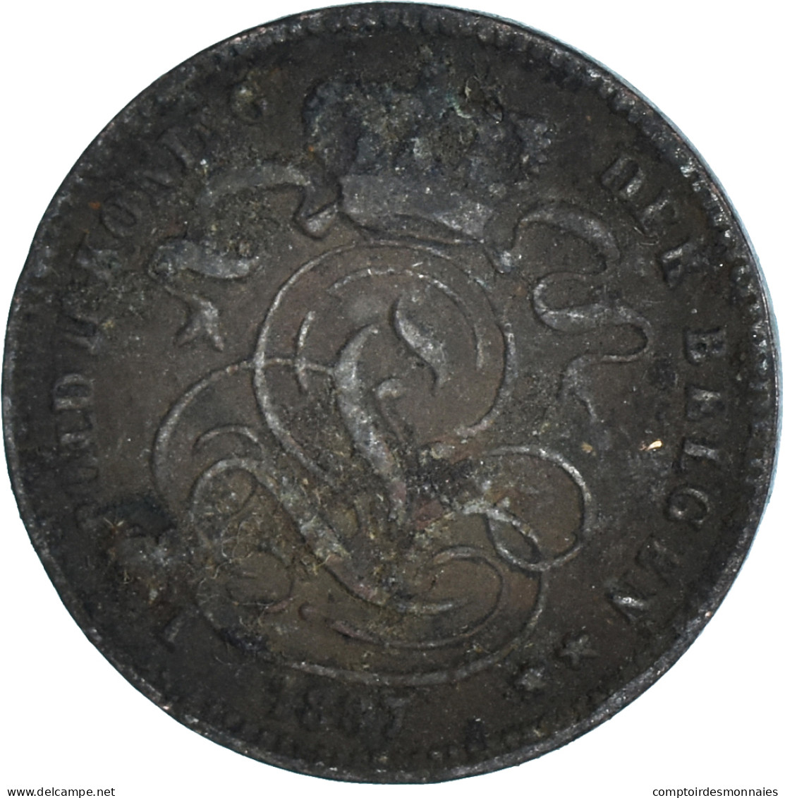 Monnaie, Belgique, Centime, 1887 - 1 Cent