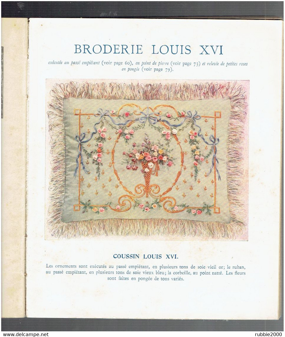 BRODERIE ET DENTELLE LECONS PRATIQUES VERS 1910 PAR COUSINE CLAIRE MANUFACTURE PARISIENNE DES COTONS