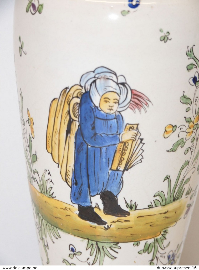 *ANCIEN VASE CERAMIQUE ALFRED RENOLEAU PROBABLE Non Signé Marqué Versailles  E - Angoulême/Le Renoleau (FRA)