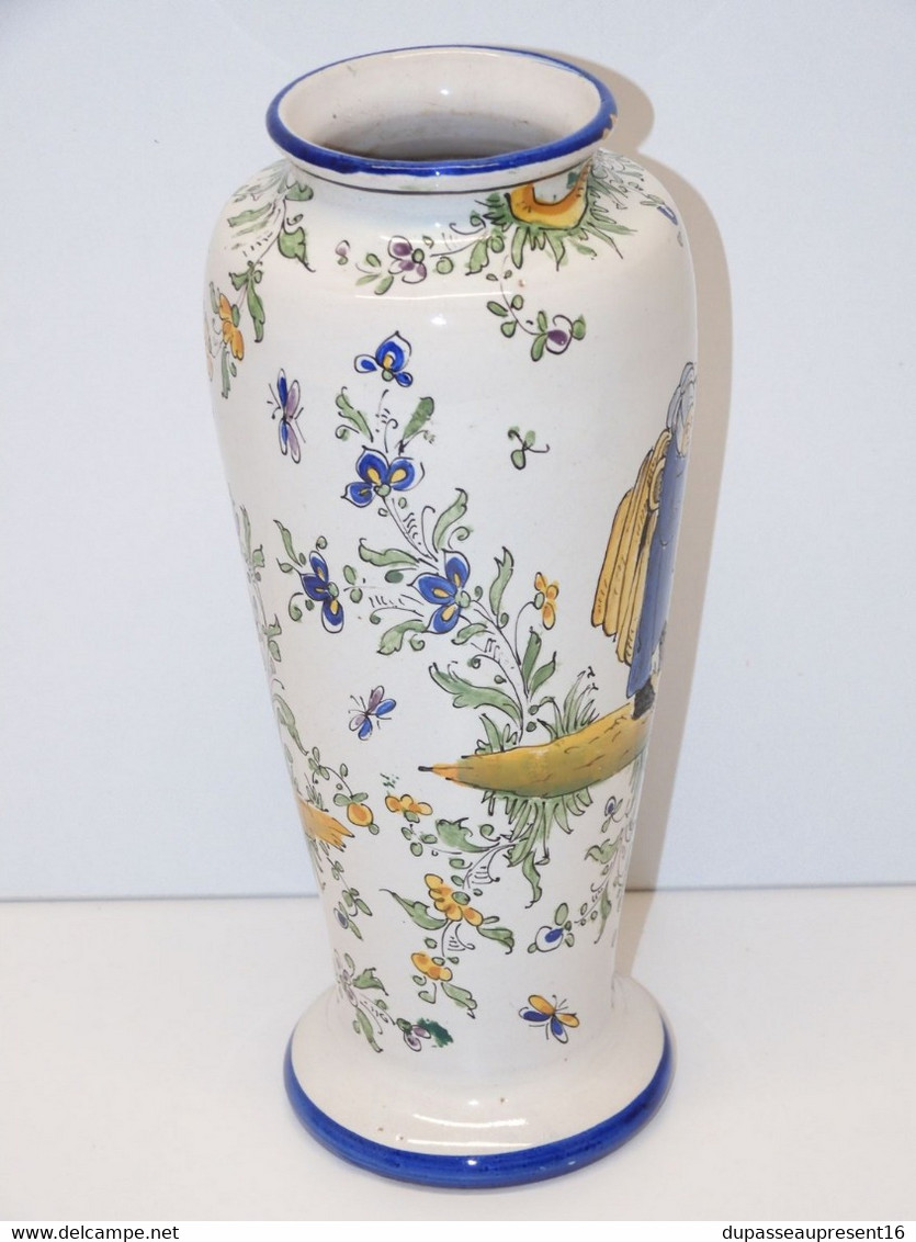 *ANCIEN VASE CERAMIQUE ALFRED RENOLEAU PROBABLE Non Signé Marqué Versailles  E - Angoulême/Le Renoleau (FRA)