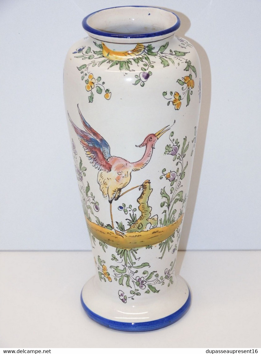 *ANCIEN VASE CERAMIQUE ALFRED RENOLEAU PROBABLE non signé marqué Versailles  E