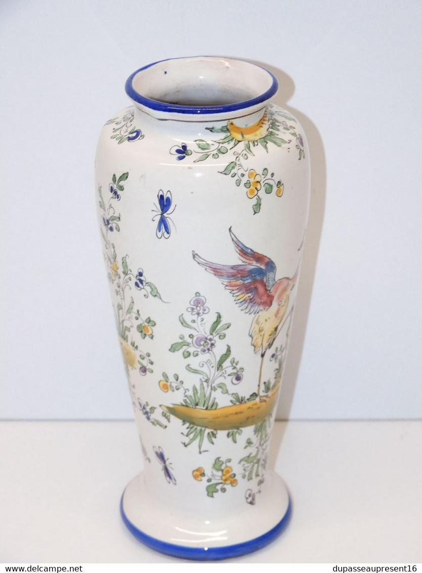 *ANCIEN VASE CERAMIQUE ALFRED RENOLEAU PROBABLE non signé marqué Versailles  E