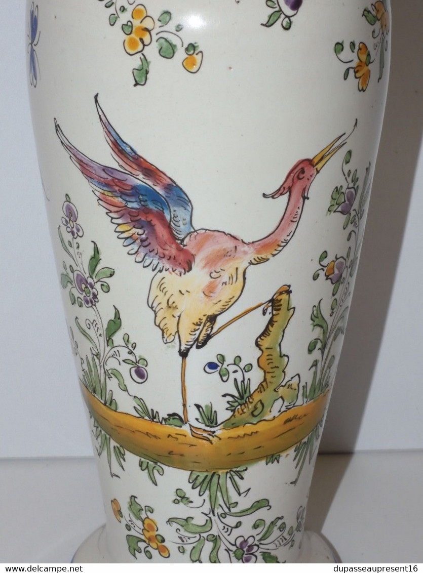 *ANCIEN VASE CERAMIQUE ALFRED RENOLEAU PROBABLE non signé marqué Versailles  E