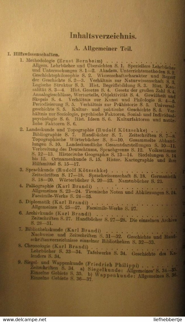 Quellenkunde Der Deutschen Geschichte - Von Dahlmann-Waitz - 1912  (bronnen Duitse Geschiedenis) - Enciclopedias