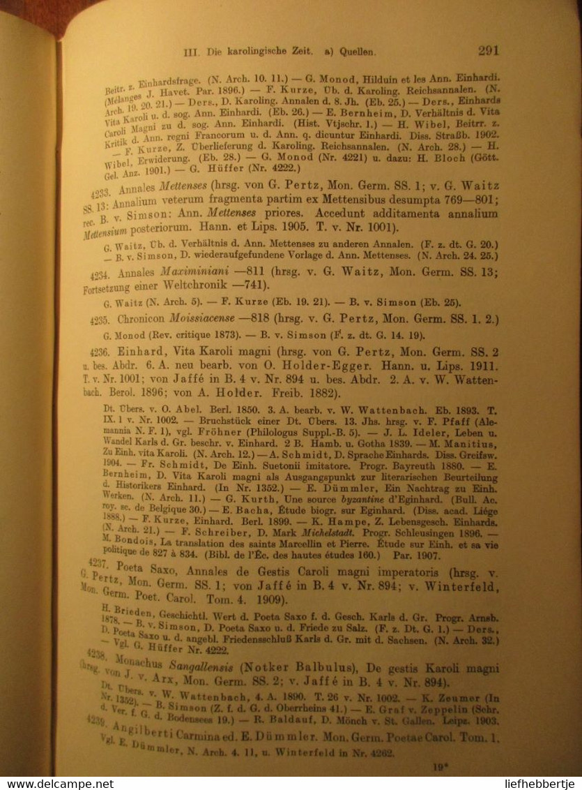 Quellenkunde der Deutschen Geschichte - von Dahlmann-Waitz - 1912  (bronnen Duitse geschiedenis)