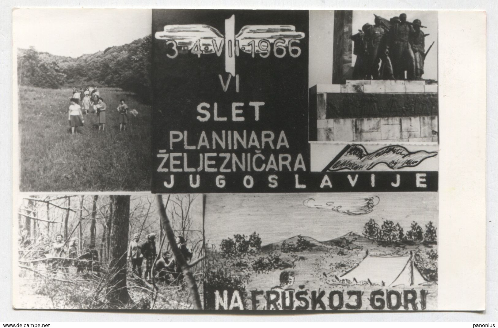 Mountaineering Climbing - Slet Planinara Željezničara Fruška Gora Yugoslavia, Year 1966 - Escalade