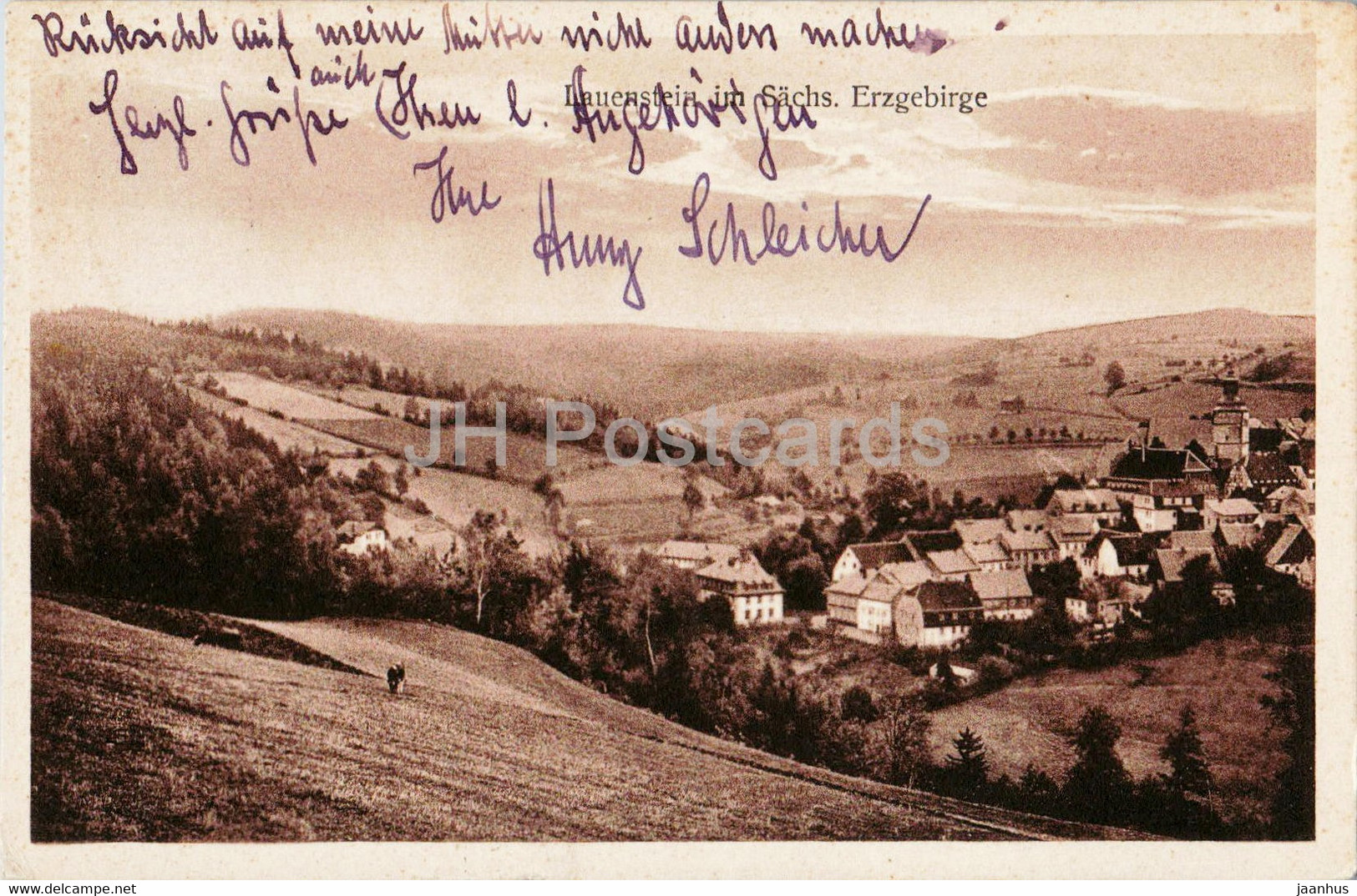 Lauenstein Im Sachs Erzgebirge - Old Postcard - 1929 - Germany - Used - Lauenstein