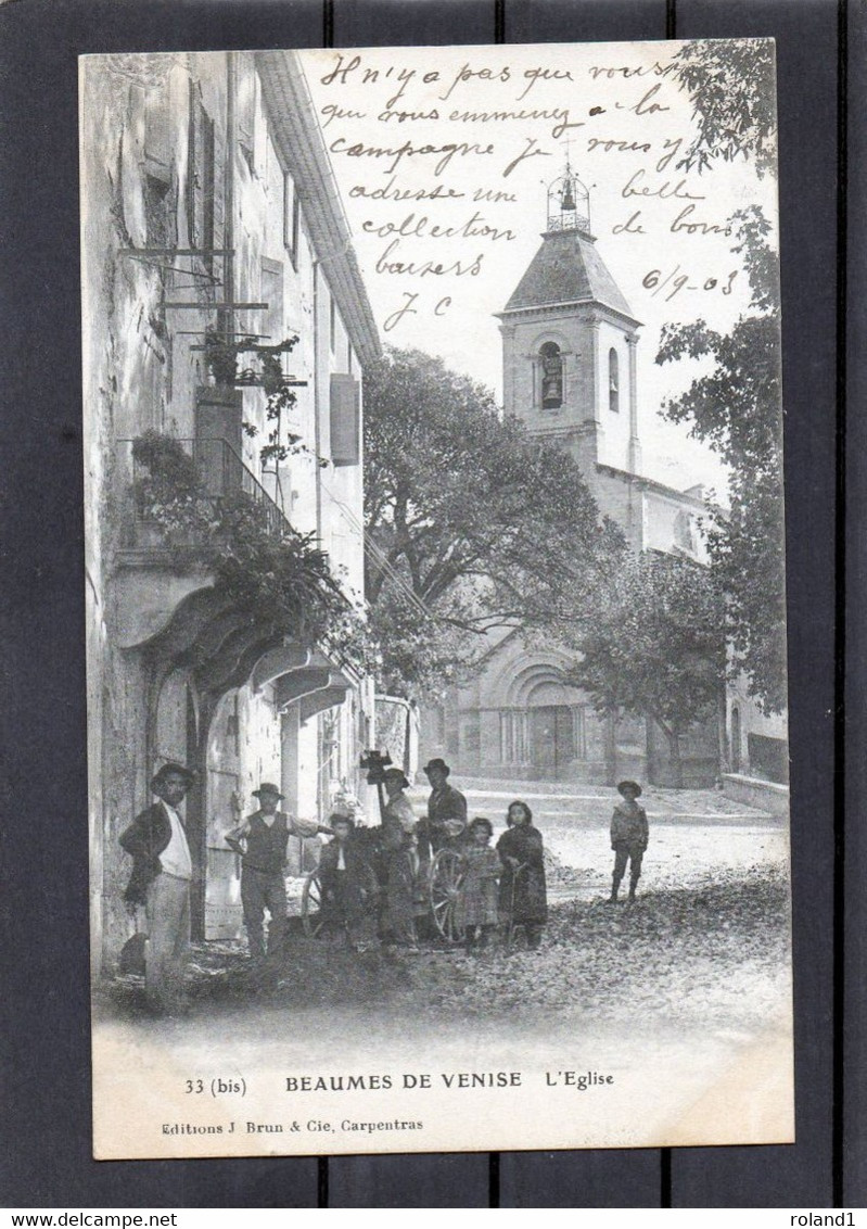 Beaumes De Venise - L'église.( édit. J.Brun Et Cie,carpentras ). - Beaumes De Venise