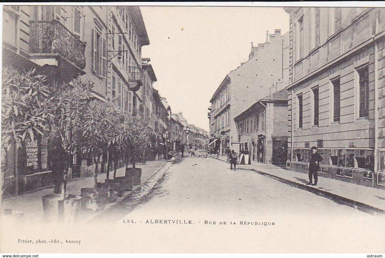Cpa-73- Albertville -animée- Rue De La Republique --edi Pittier N°434 - Albertville