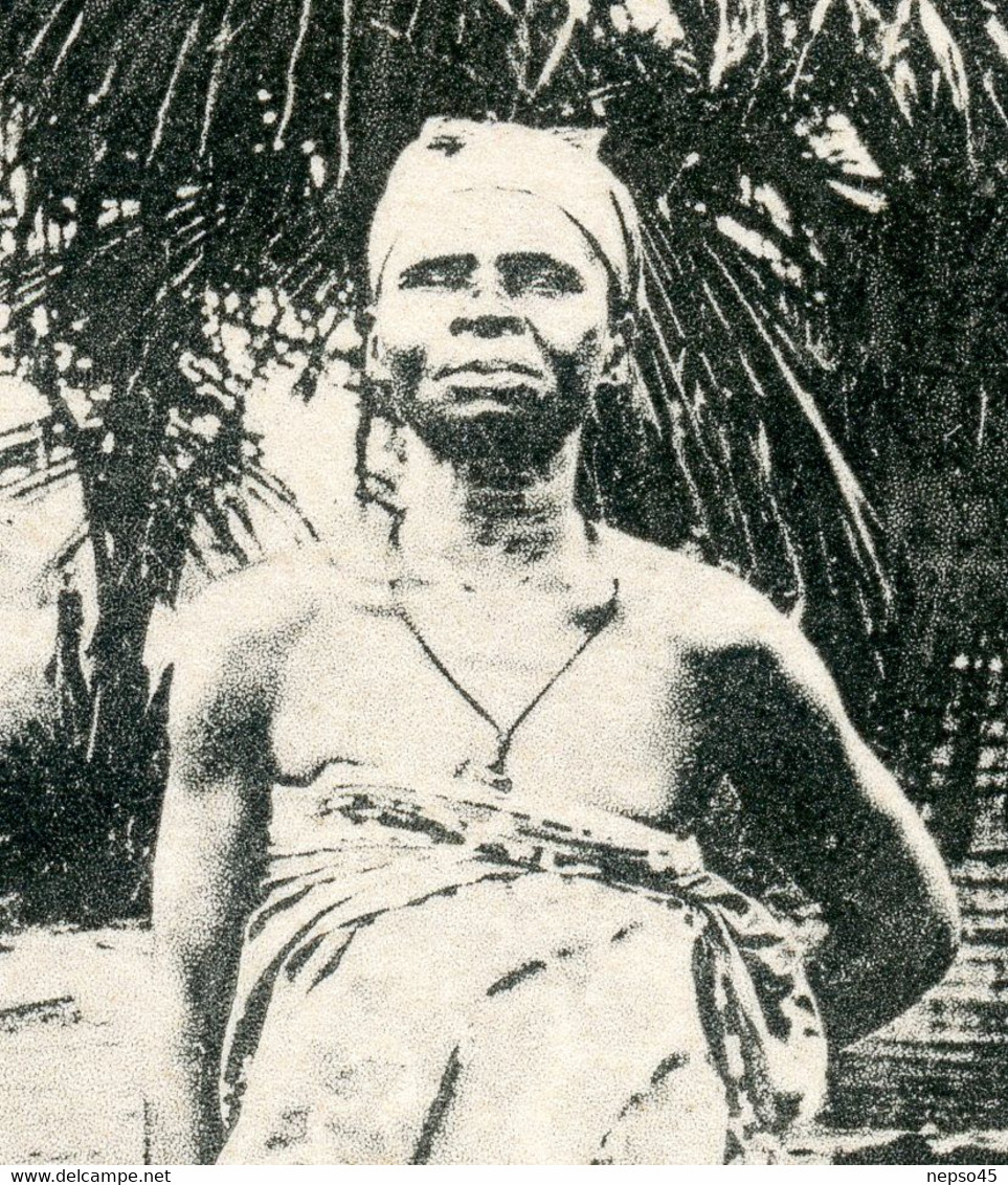 Côte -Divoire.vieille Femme Agni.seins Dénudés. - Côte-d'Ivoire