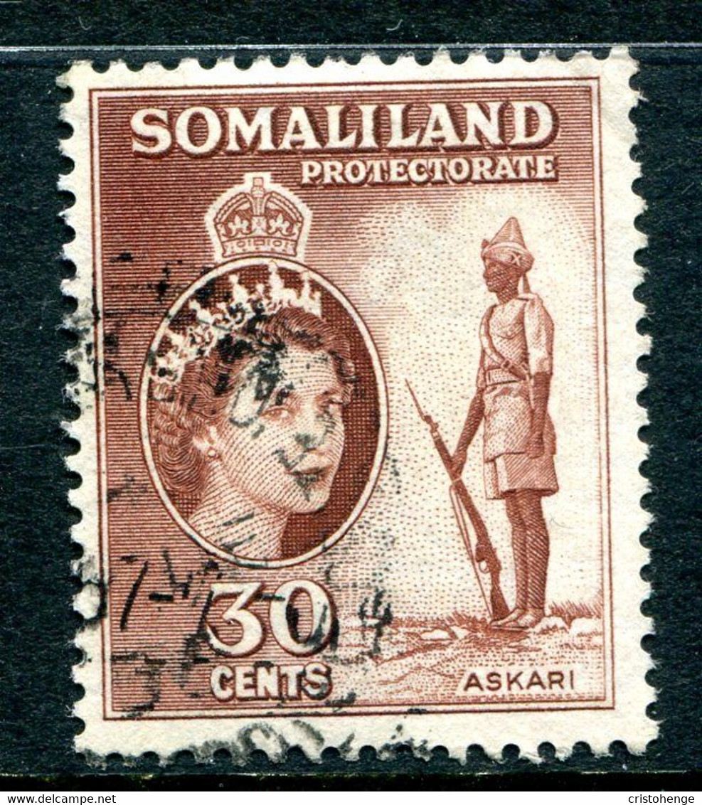 Somaliland 1953-58 QEII Pictorials - 30c Askari Used (SG 141) - Somaliland (Protectoraat ...-1959)