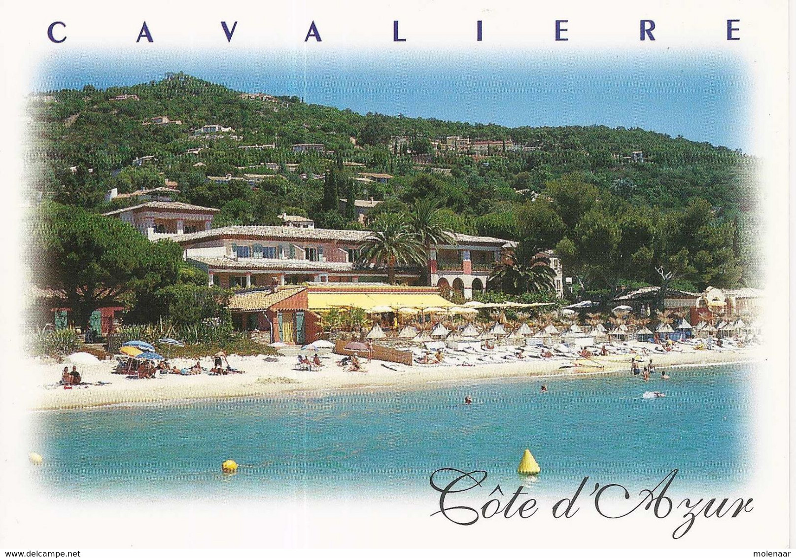 Frankrijk  Postkaart Cavalaire-sur-Mer "La Plage De Sable Fin" Gebruikt 1999 (8707) - Cavalaire-sur-Mer