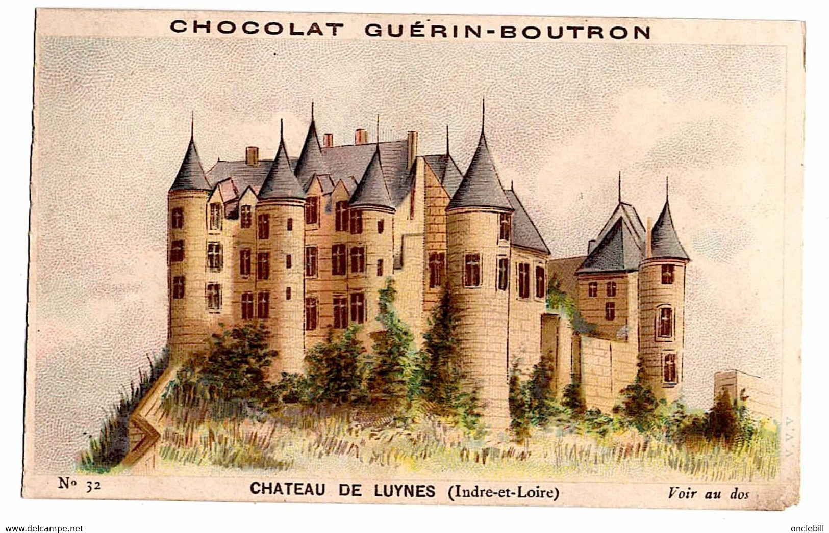 Paris Publicité Chocolat Guerin Boutron Chromo 1900 état Très Bon - Flowers