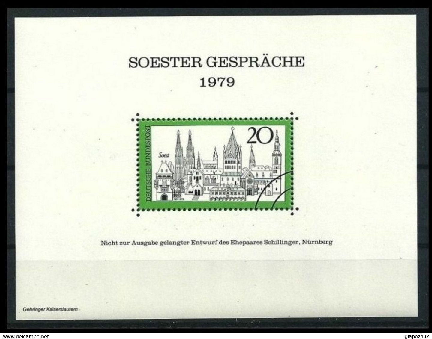 ● GERMANIA 1979  SOESTER GESPRACHE  Preannullato ️ Erinnofilia ️ Nuovo ** ️ Lotto N. 4725 ️ - R- & V- Labels