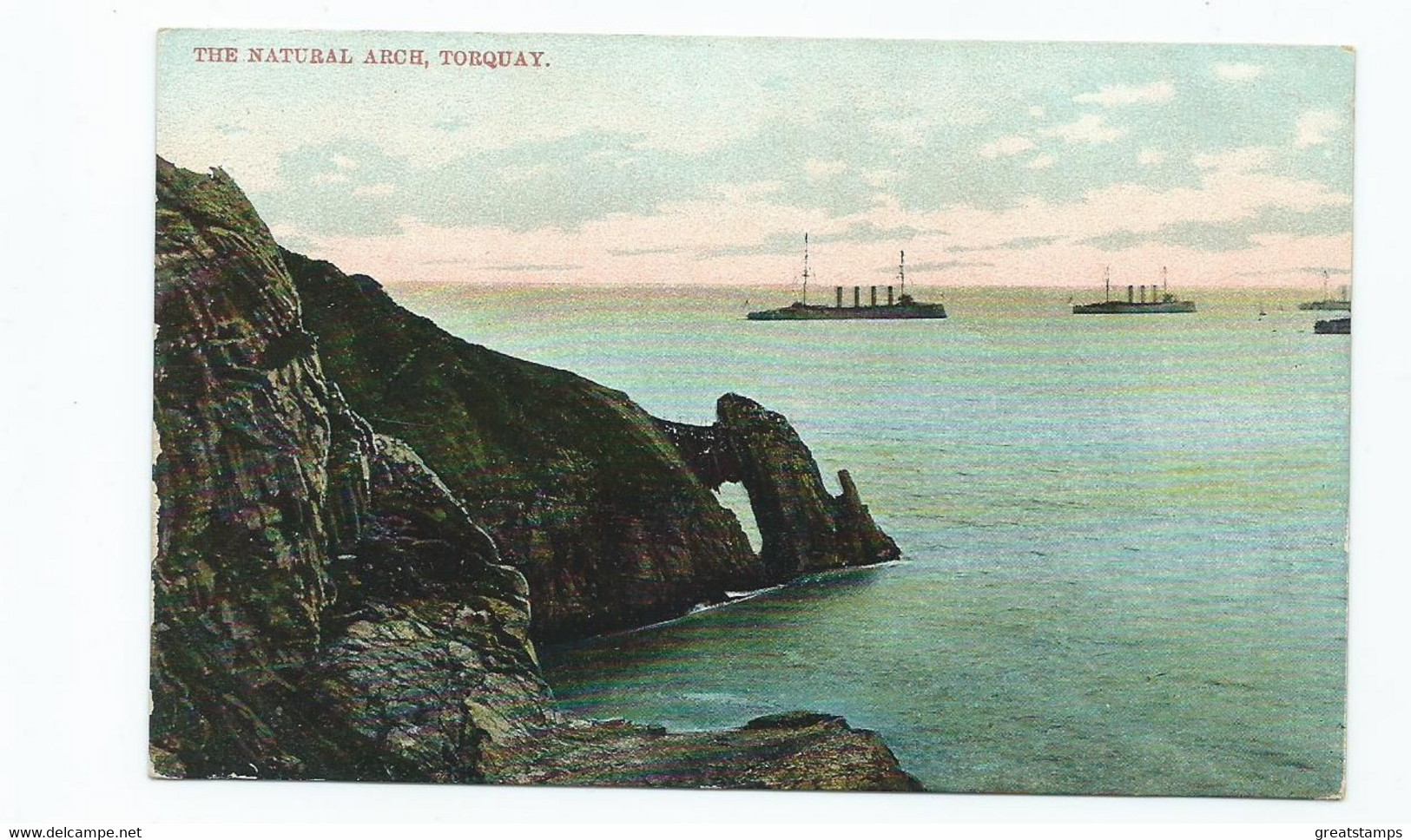 Devon    Postcard Torquay The Natural Arch Max Ettlinger Unused - Torquay