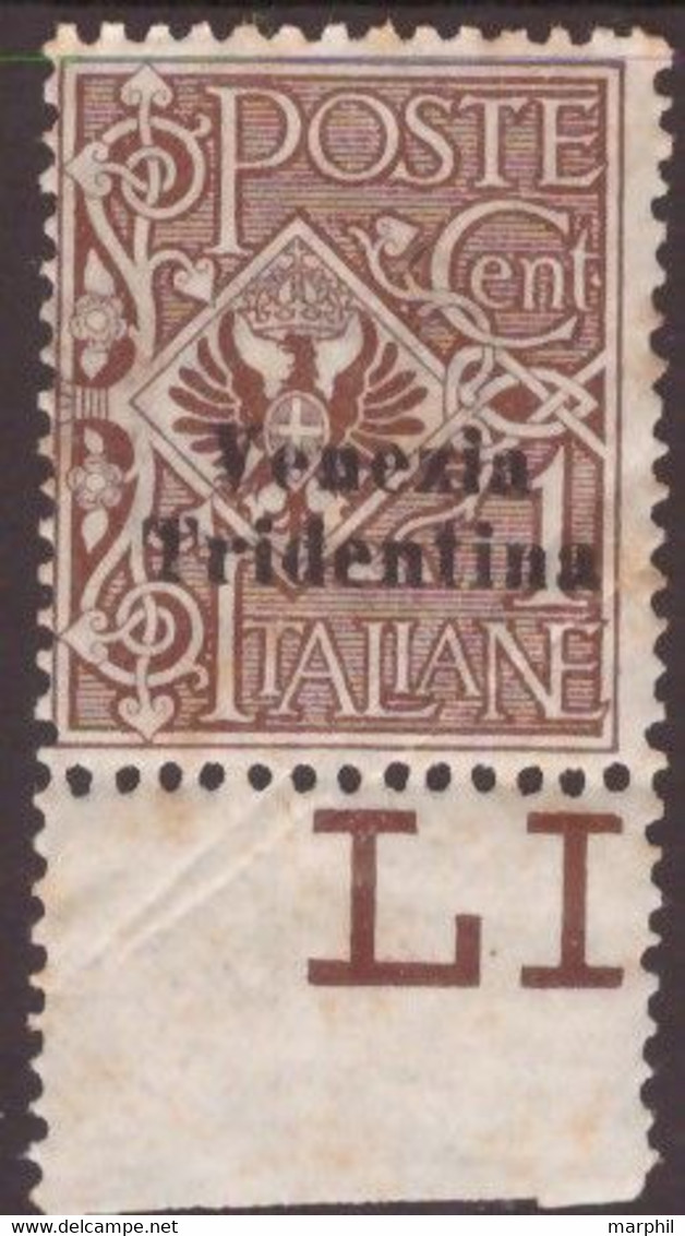 Venezia Tridentina 1918 SaN°19 1c MNH/** Vedere Scansione - Afgestempeld