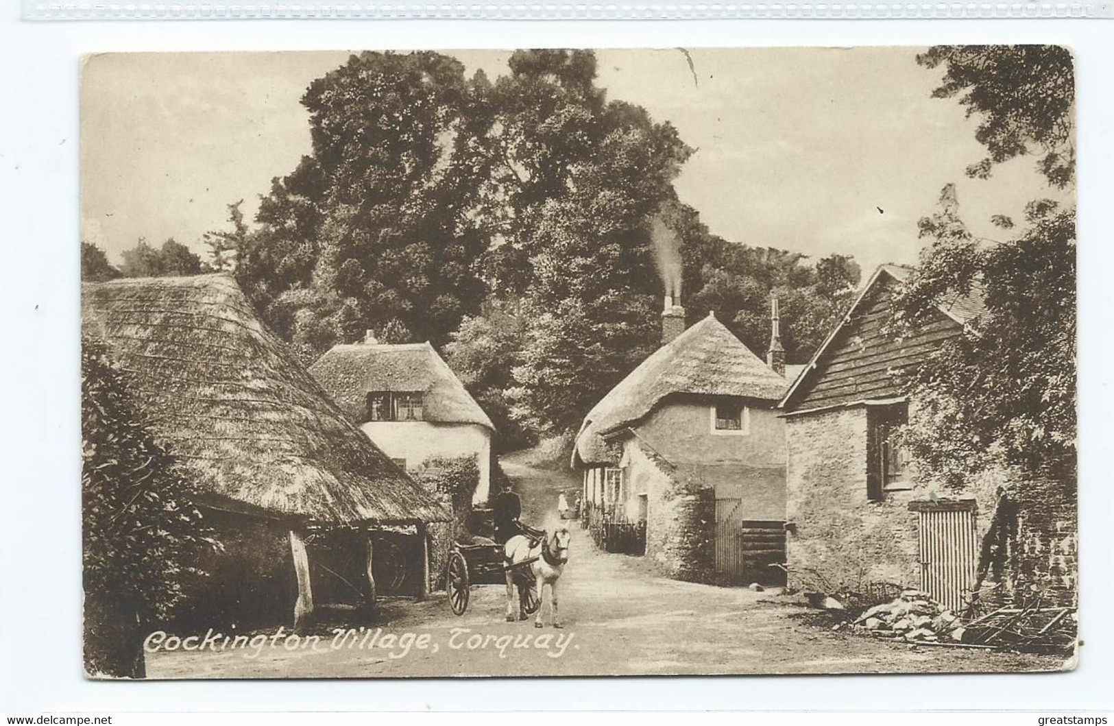 Devon    Postcard Cockington Village Frith's Posted 1931 - Torquay