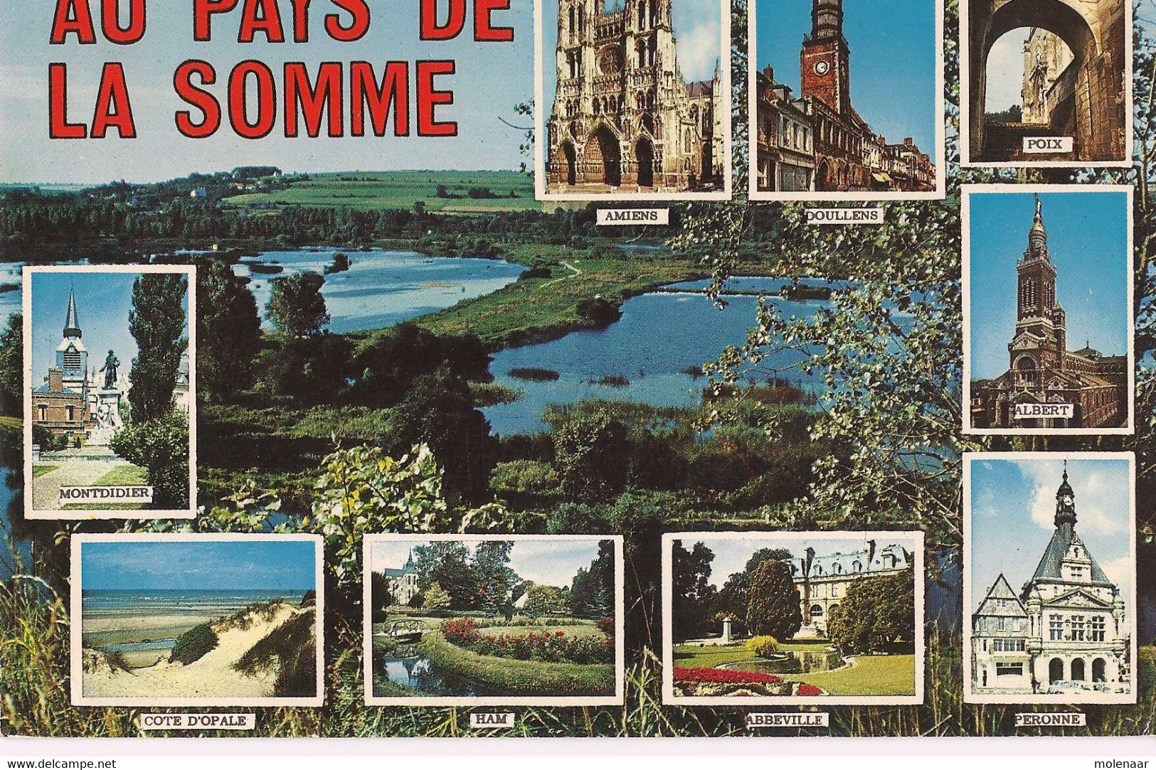 Frankrijk  Postkaart Combles "Aux Pays De La Somme" Gebruikt 1977 (8719) - Combles