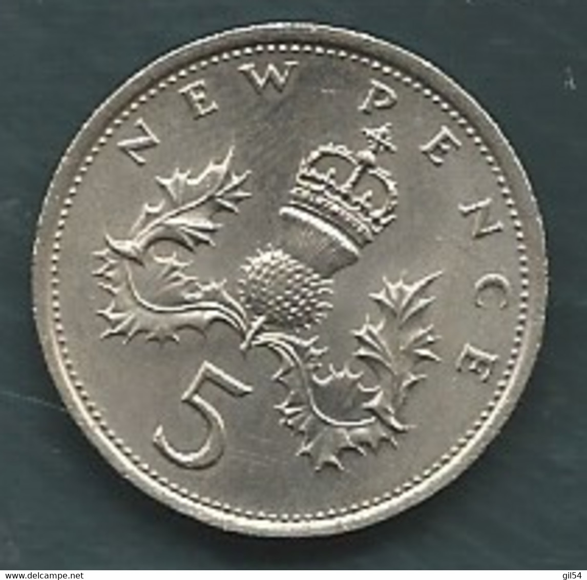 Coin , Pièce Great Britain 5 Pence 1975 Pic 7603 - 5 Pence & 5 New Pence