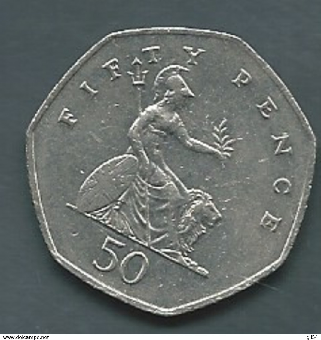 Coin , Great Britain UK 50 Pence 2001  Pic 7703 - 50 Pence