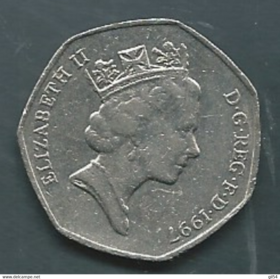 Coin ,Grande-Bretagne - 50 Pence Elizabeth II 1997  Pic 7705 - 50 Pence