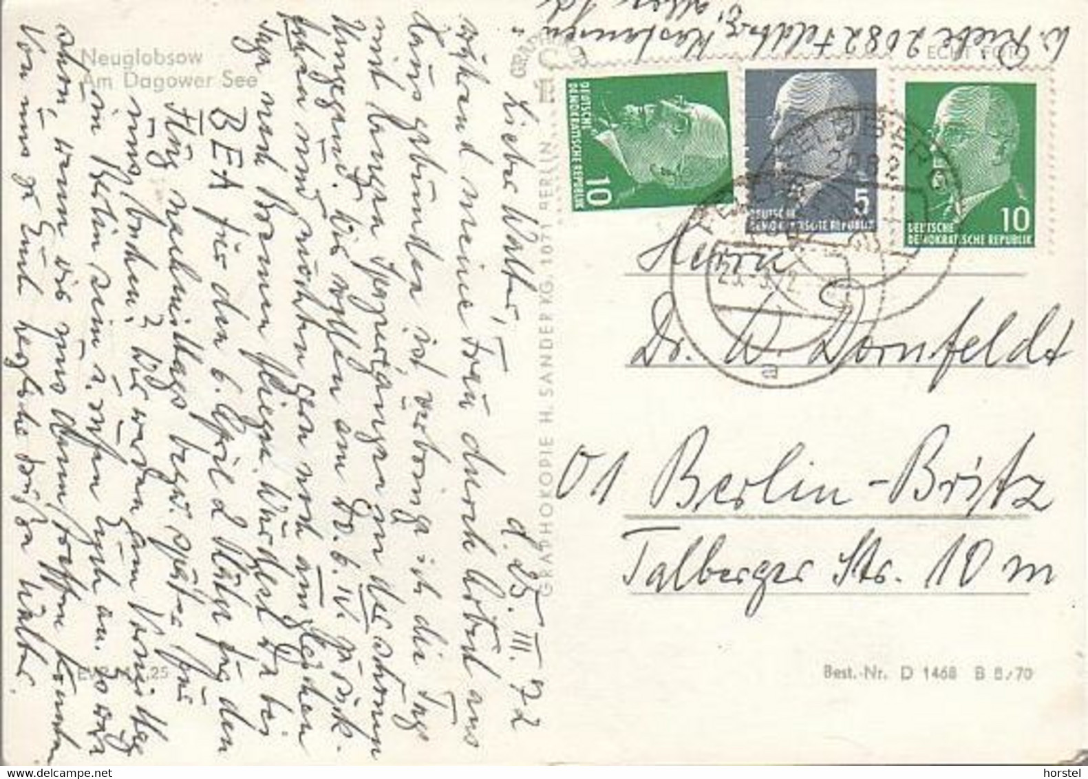 D-16775 Stechlin - Neuglobsow - Am Dagower See - 3x Stamps - Neuglobsow