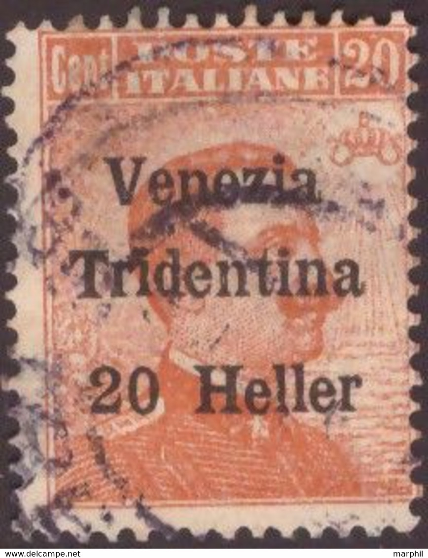 Venezia Tridentina 1918 SaN°30 20H (o) Vedere Scansione - Afgestempeld