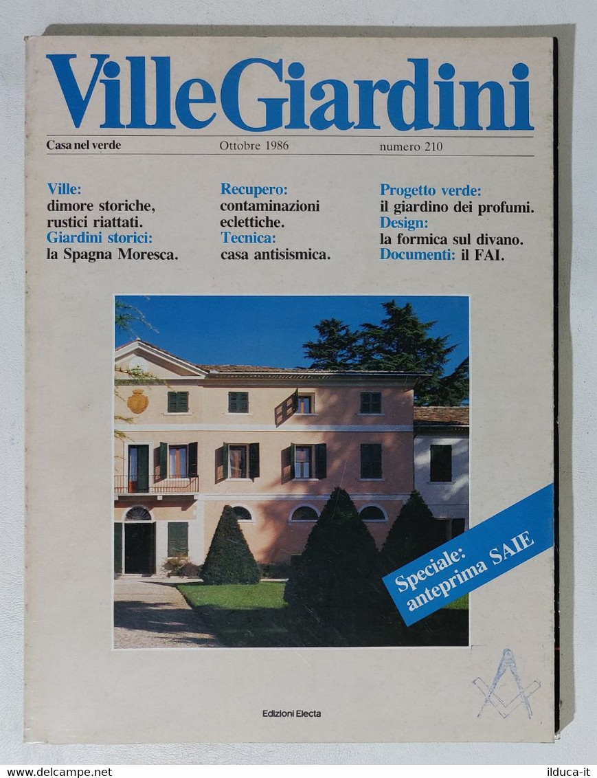 51574 - Ville Giardini Nr 210 - Ottobre 1986 - Maison, Jardin, Cuisine