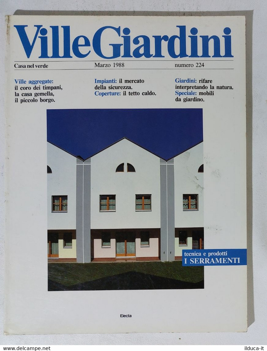 51594 - Ville Giardini Nr 224 - Marzo 1988 - Casa, Giardino, Cucina