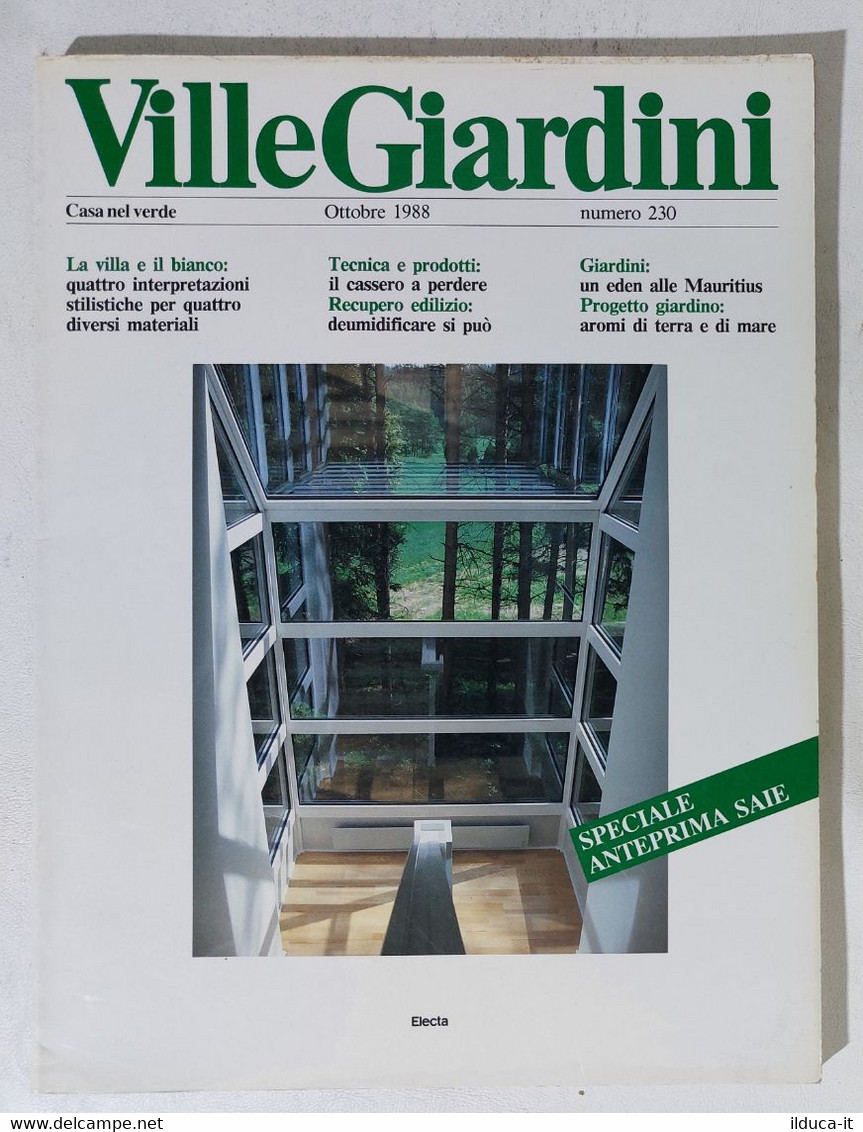 51601 - Ville Giardini Nr 230 - Ottobre 1988 - Casa, Giardino, Cucina