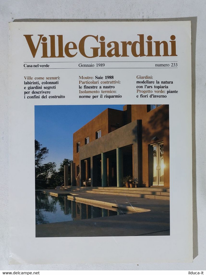 51604 - Ville Giardini Nr 233 - Gennaio 1989 - House, Garden, Kitchen