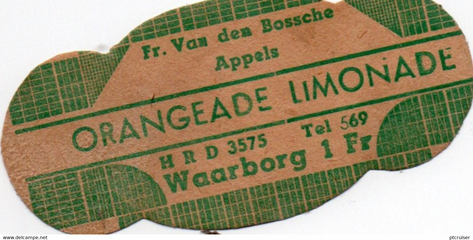 APPELS  DE WELKOM LIMONADE MINERALE WATERS FIRMA VAN DEN BOSSCHE ORANGEADE - Zele