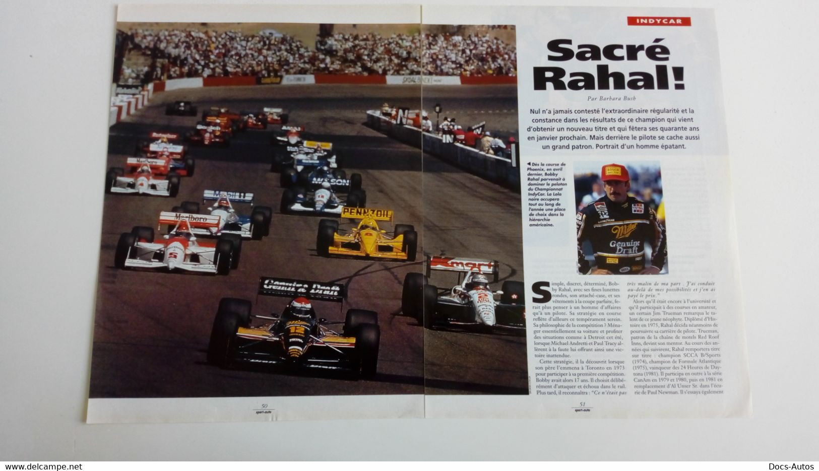 Coupure De Presse Course Indycar - Bobby Rahal - Automobile - F1