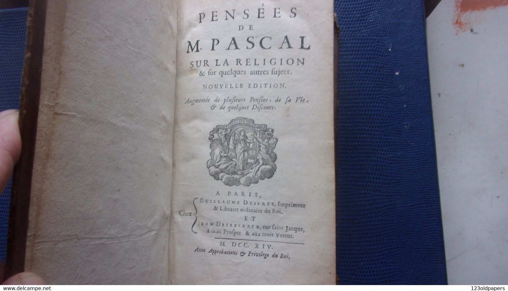 1714 PASCAL Pensées De M. Pascal Sur La Religion & Sur Quelques Autres Sujets /VIE DE PASCAL PAR SA SOEUR PERIER - Religione