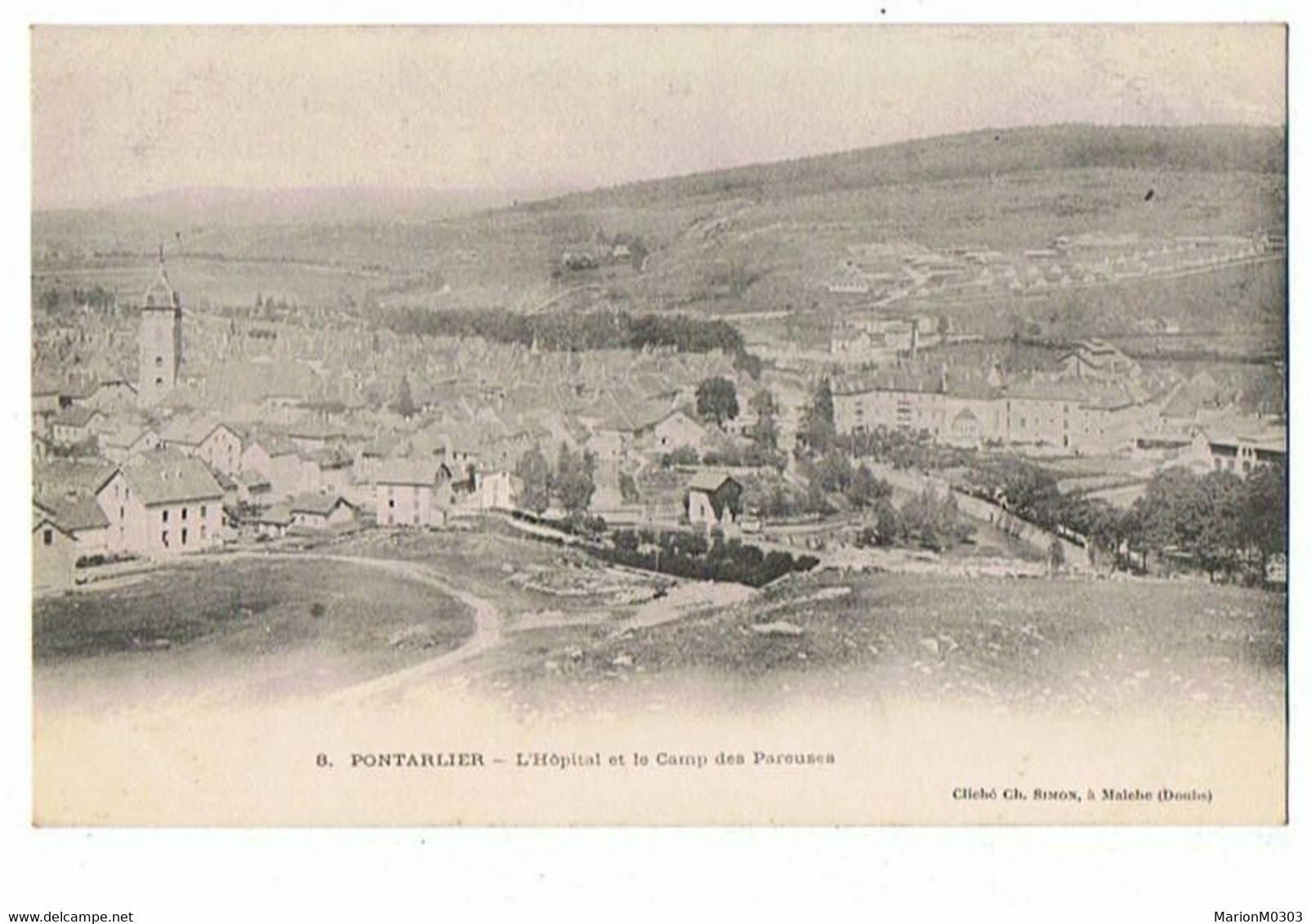 25  - PONTARLIER - L'Hôpital Et Le Camp Des Pareuses - 407 - Pontarlier