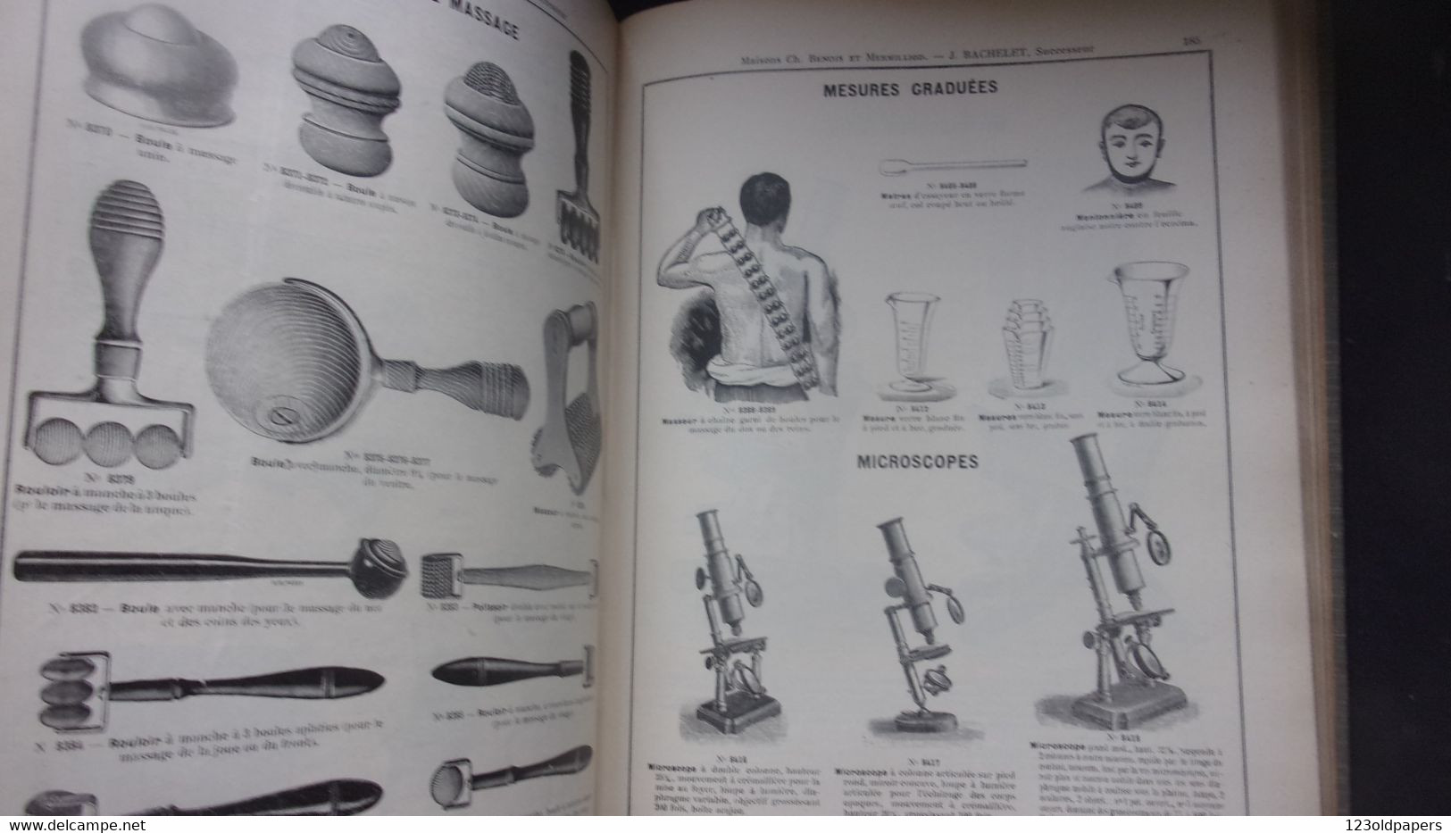 SUPERBE ACCESSOIRES DE PHARMACIE  CATALOGUE  BACHELET CIRCA 1913 MEDECINE HYGIENE CHIRURGIE  327 PAGES