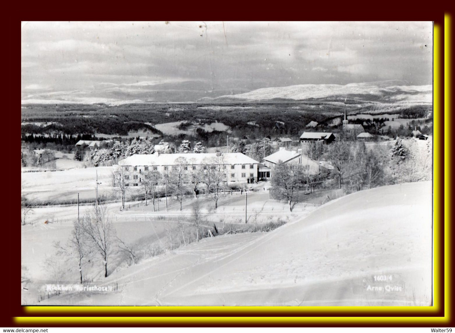 1959 Norge Norway Postcard Klekken Sent To Scotland 2scans - Lettres & Documents