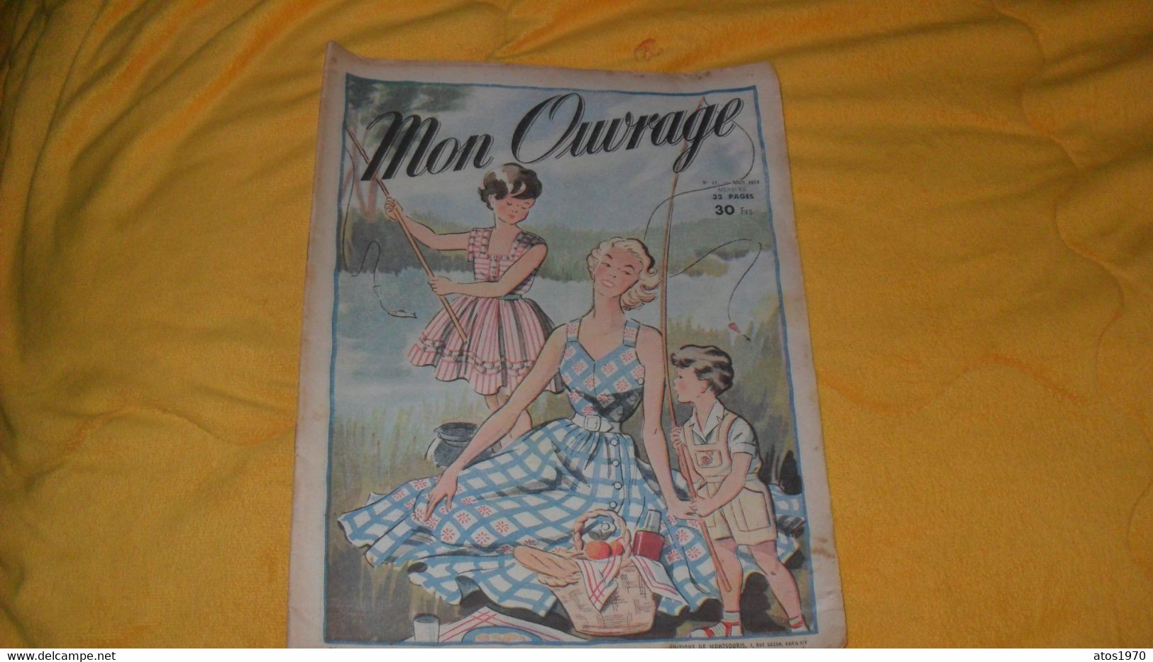JOURNAUX REVUE MON OUVRAGE N°71 AOUT 1954.. - Moda