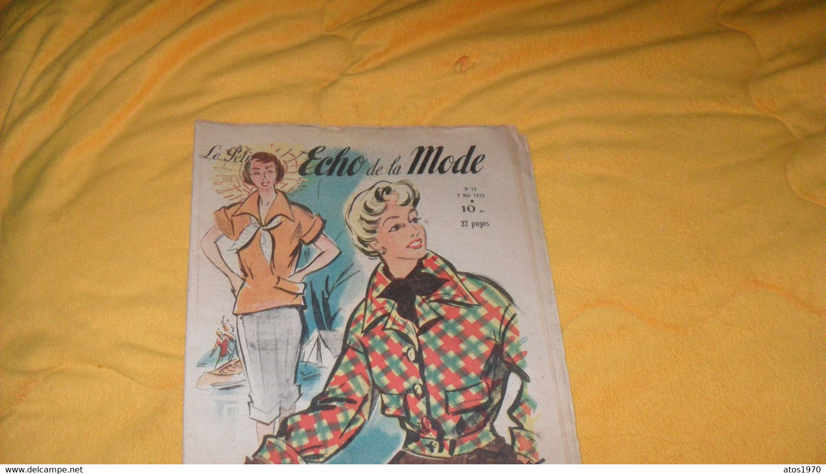 JOURNAUX REVUE LE PETIT ECHO DE LA MODE N°19 7 MAI 1950.. - Mode