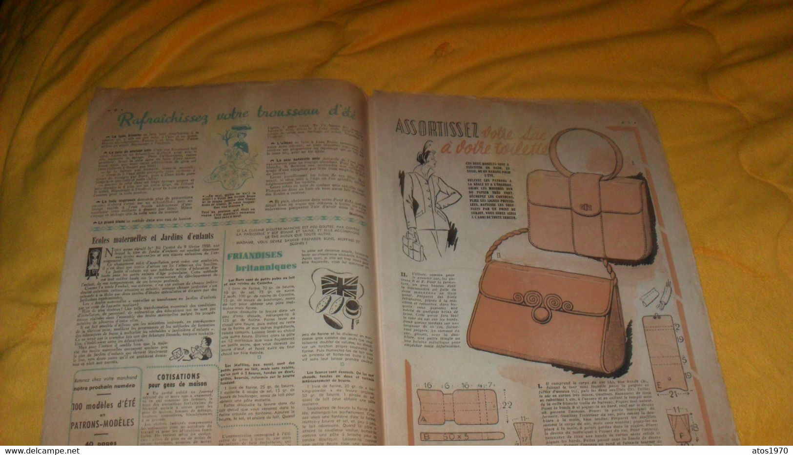 JOURNAUX REVUE LE PETIT ECHO DE LA MODE N°19 7 MAI 1950.. - Moda