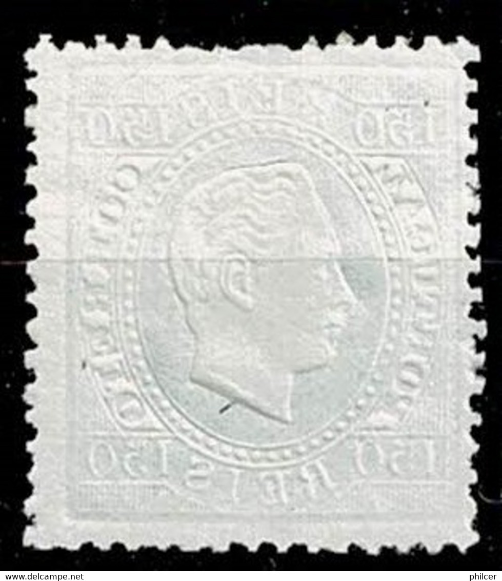 Portugal, 1870/6, # 45, Falta Denteado, MNG - Neufs